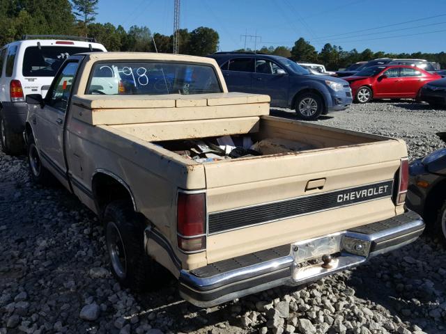 1GCCS14B8D8122198 - 1983 CHEVROLET S TRUCK S1 BEIGE photo 3