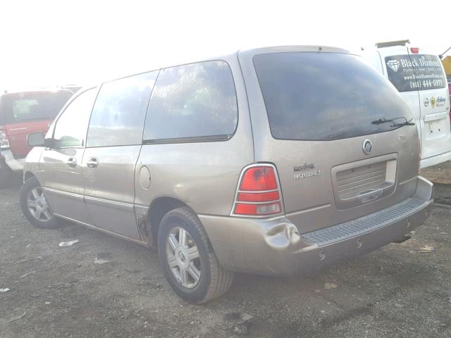 2MRZA20254BJ09301 - 2004 MERCURY MONTEREY BEIGE photo 3