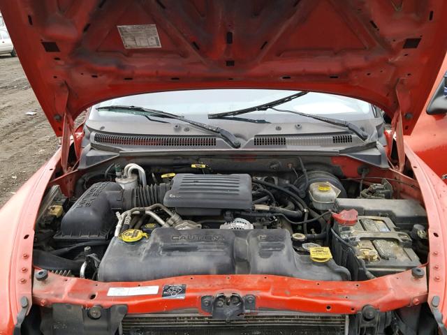 1B7GG22N51S308351 - 2001 DODGE DAKOTA RED photo 7