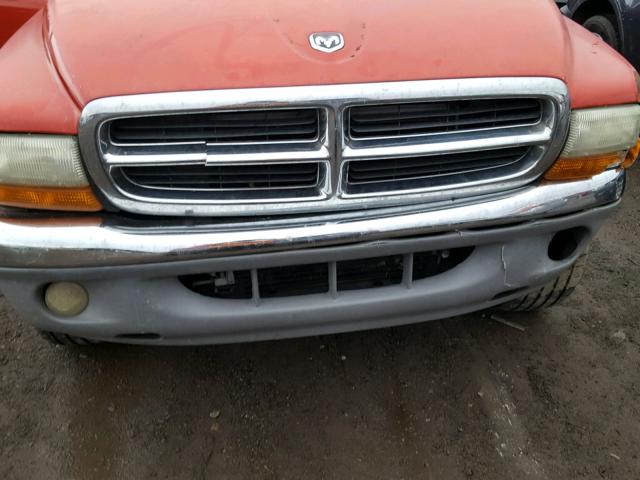 1B7GG22N51S308351 - 2001 DODGE DAKOTA RED photo 9