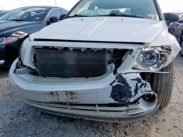 1B3CB5HAXBD293940 - 2011 DODGE CALIBER HE WHITE photo 9