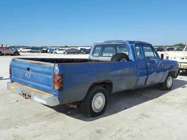 1B7JD25R4CS226952 - 1982 DODGE D-SERIES D BLUE photo 4