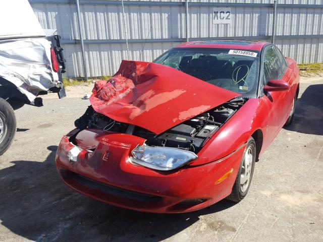 1G8ZY14762Z218353 - 2002 SATURN SC2 RED photo 2