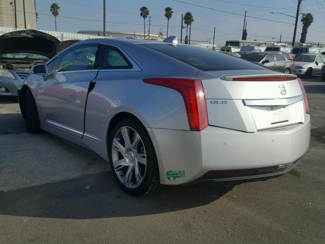 1G6RR1E46EU600622 - 2014 CADILLAC ELR LUXURY SILVER photo 3