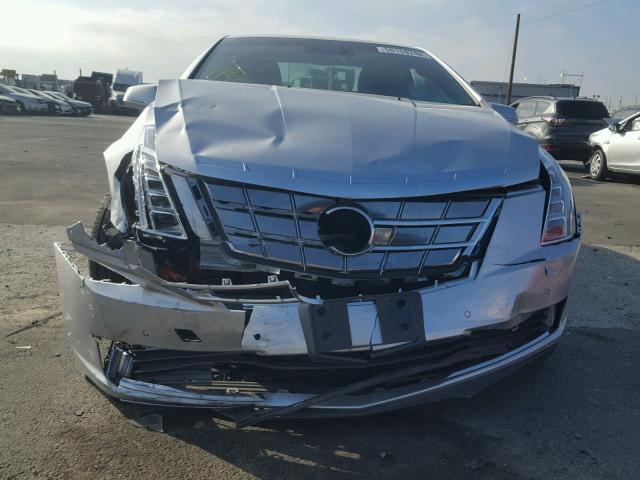 1G6RR1E46EU600622 - 2014 CADILLAC ELR LUXURY SILVER photo 9