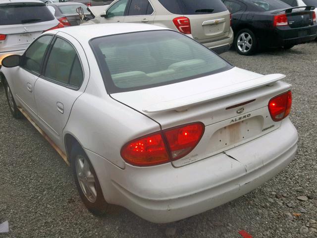 1G3NL52F84C171255 - 2004 OLDSMOBILE ALERO GL WHITE photo 3