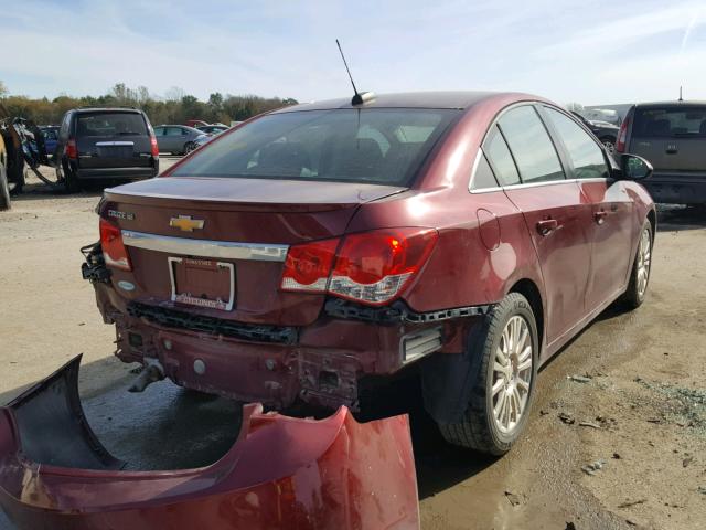 1G1PH5SB3F7148669 - 2015 CHEVROLET CRUZE ECO MAROON photo 4