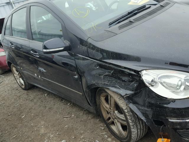 WDDFH3DB1AJ539034 - 2010 MERCEDES-BENZ B200 BLACK photo 9