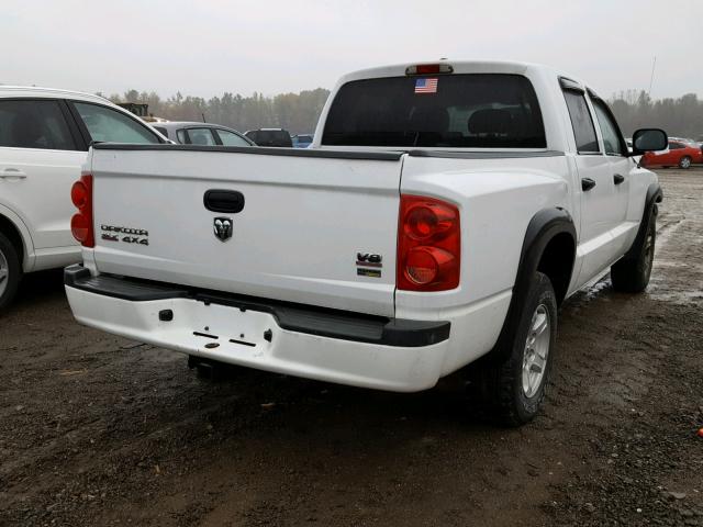 1D7HW48P07S228403 - 2007 DODGE DAKOTA QUA WHITE photo 4