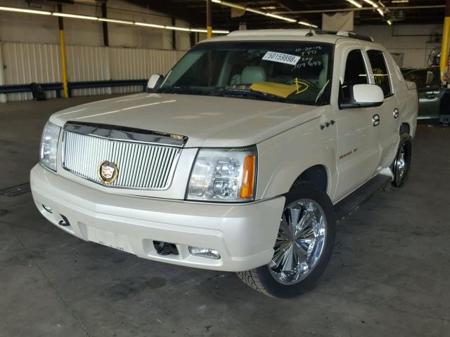 3GYEK63N42G338004 - 2002 CADILLAC ESCALADE E WHITE photo 2