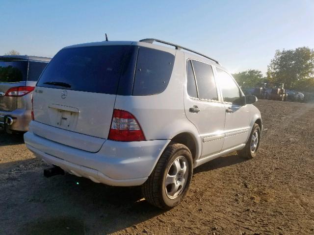 4JGAB57EX4A470898 - 2004 MERCEDES-BENZ ML 350 WHITE photo 4