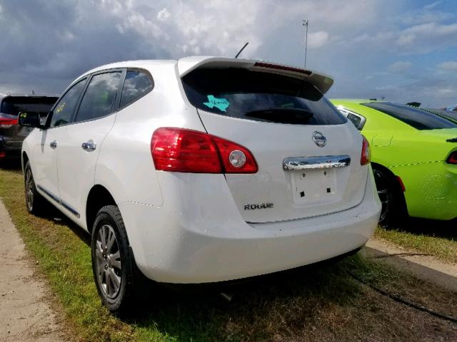 JN8AS5MT6DW510814 - 2013 NISSAN ROGUE S WHITE photo 3