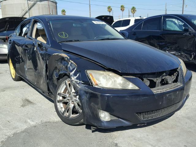 JTHBK262275050577 - 2007 LEXUS IS 250 BLUE photo 1