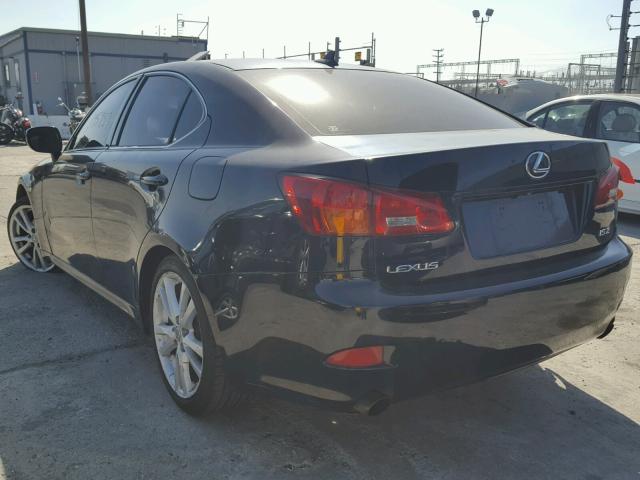 JTHBK262275050577 - 2007 LEXUS IS 250 BLUE photo 3