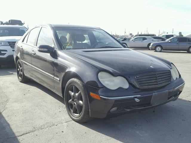 WDBRF61J01F094622 - 2001 MERCEDES-BENZ C 240 BLACK photo 1