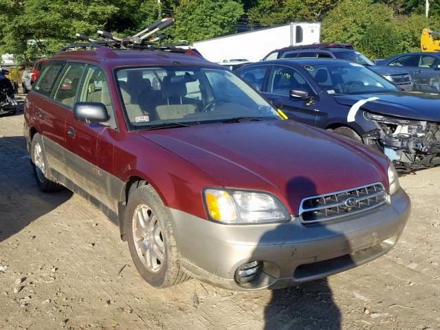 4S3BH665127638243 - 2002 SUBARU LEGACY OUT RED photo 1