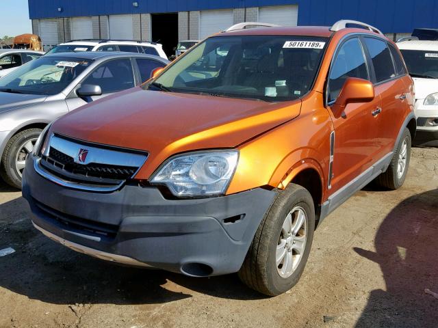 3GSCL33P18S665254 - 2008 SATURN VUE XE ORANGE photo 2