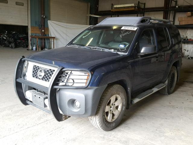 5N1AN08U69C500703 - 2009 NISSAN XTERRA BLUE photo 2