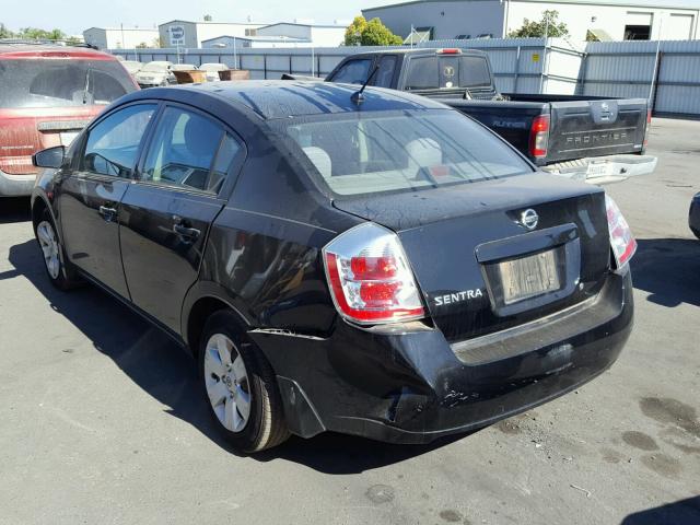 3N1AB61E48L668316 - 2008 NISSAN SENTRA 2.0 BLACK photo 3