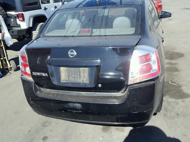 3N1AB61E48L668316 - 2008 NISSAN SENTRA 2.0 BLACK photo 9