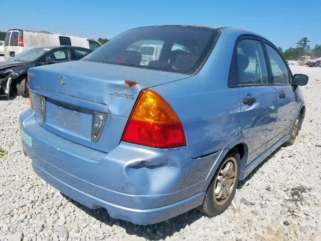 JS2RA62S075350219 - 2007 SUZUKI AERIO BLUE photo 4