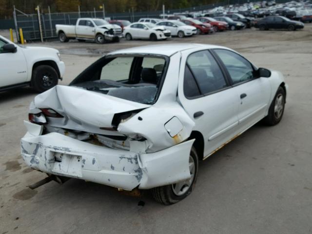 1G1JC524117314069 - 2001 CHEVROLET CAVALIER B WHITE photo 4