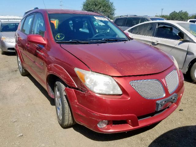 5Y2SL638X5Z434630 - 2005 PONTIAC VIBE RED photo 1