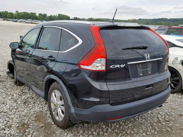 2HKRM3H70DH512140 - 2013 HONDA CR-V EXL BLACK photo 3