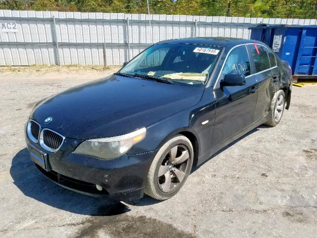 WBANE53536CK90007 - 2006 BMW 525 I BLACK photo 2