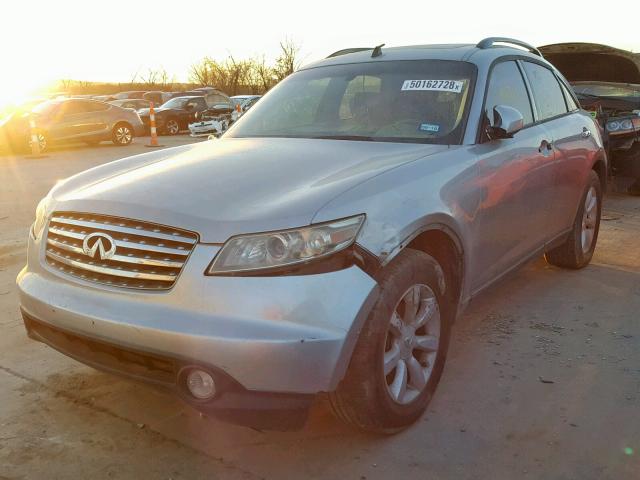 JNRAS08W65X213556 - 2005 INFINITI FX35 SILVER photo 2