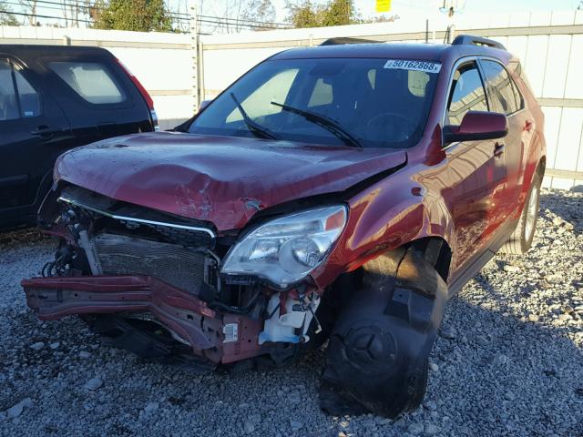 2GNALDEK1D1161164 - 2013 CHEVROLET EQUINOX LT RED photo 2