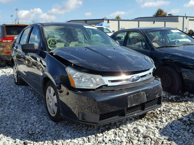 1FAHP34N68W137089 - 2008 FORD FOCUS S/SE BLACK photo 1