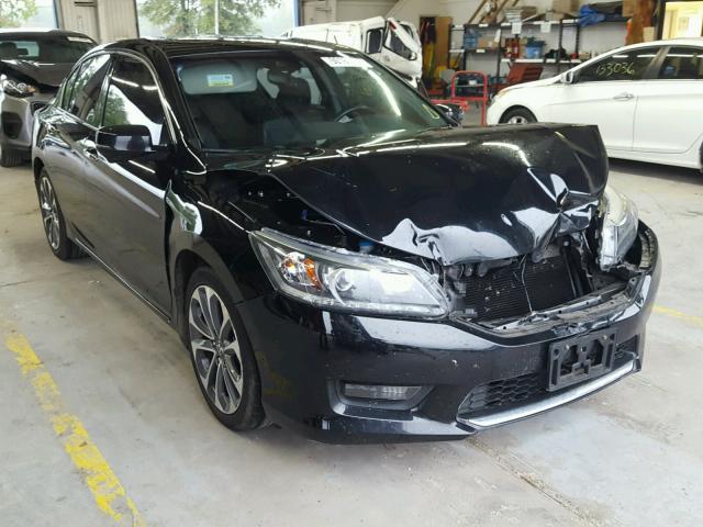 1HGCR3F87FA033549 - 2015 HONDA ACCORD EXL BLACK photo 1