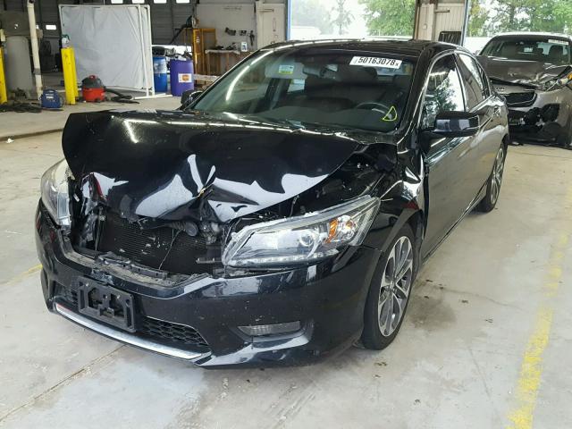 1HGCR3F87FA033549 - 2015 HONDA ACCORD EXL BLACK photo 2