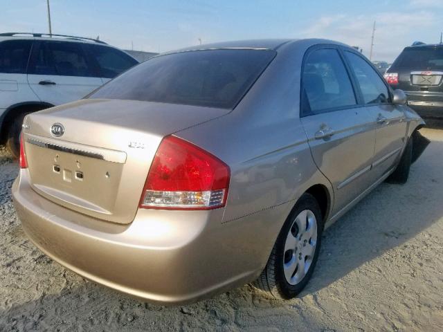 KNAFE121575456402 - 2007 KIA SPECTRA EX GOLD photo 4