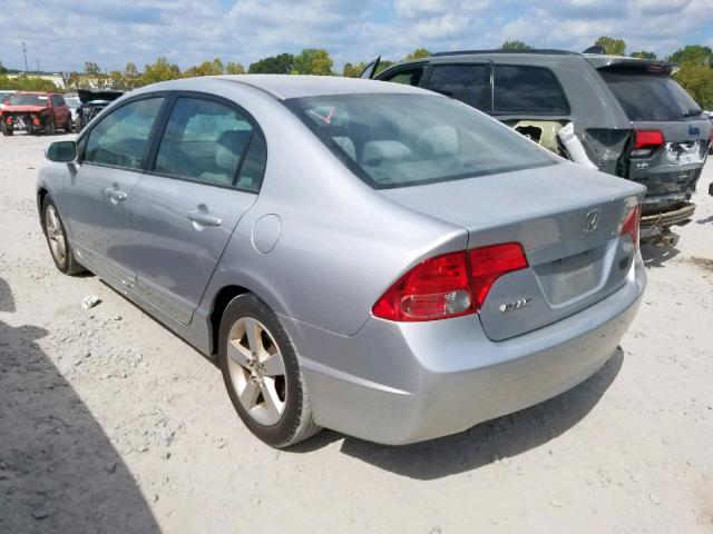 1HGFA16836L064519 - 2006 HONDA CIVIC EX SILVER photo 3