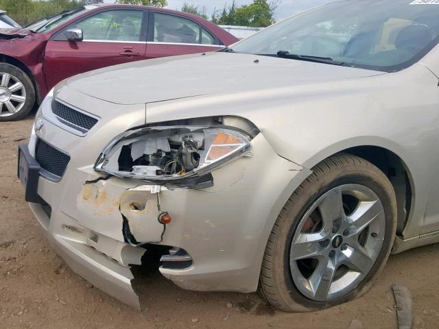 1G1ZC5EBXAF143003 - 2010 CHEVROLET MALIBU 1LT 金色 照片 9