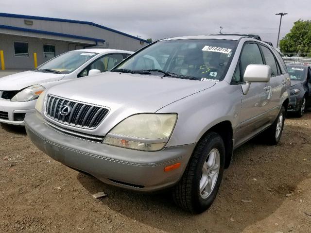 JTJHF10U020290511 - 2002 LEXUS RX 300 SILVER photo 2