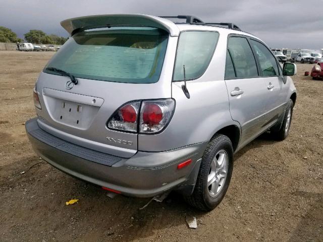 JTJHF10U020290511 - 2002 LEXUS RX 300 SILVER photo 4