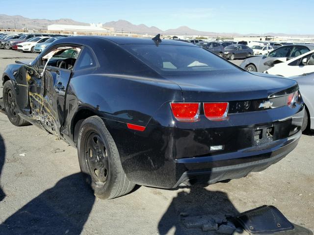 2G1FE1EV7A9218846 - 2010 CHEVROLET CAMARO LS BLACK photo 3