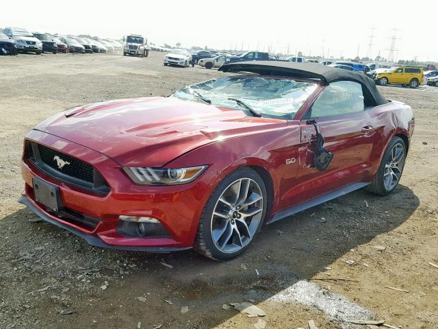 1FATP8FF3G5224630 - 2016 FORD MUSTANG GT RED photo 2