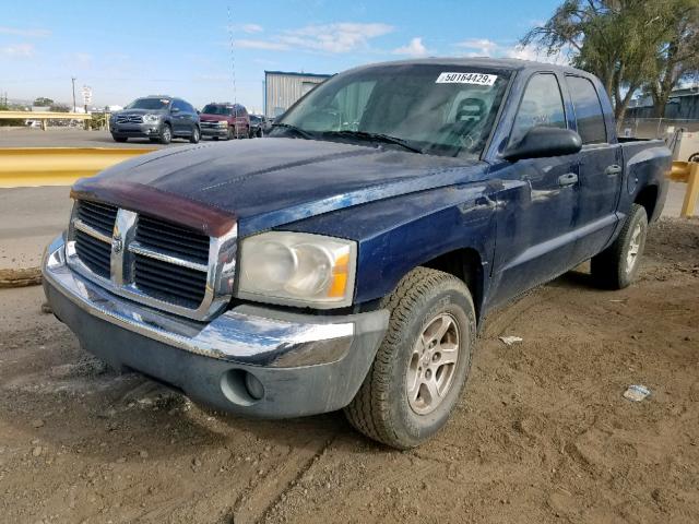 1D7HW48K95S295504 - 2005 DODGE DAKOTA QUA BLUE photo 2