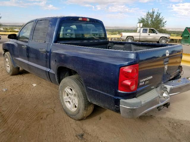 1D7HW48K95S295504 - 2005 DODGE DAKOTA QUA BLUE photo 3