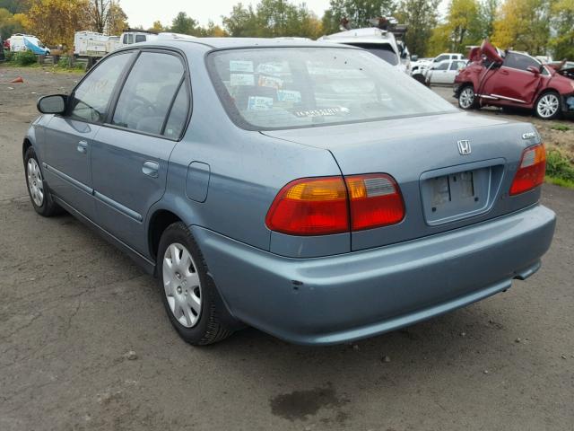 2HGEJ6614YH557511 - 2000 HONDA CIVIC BASE GREEN photo 3