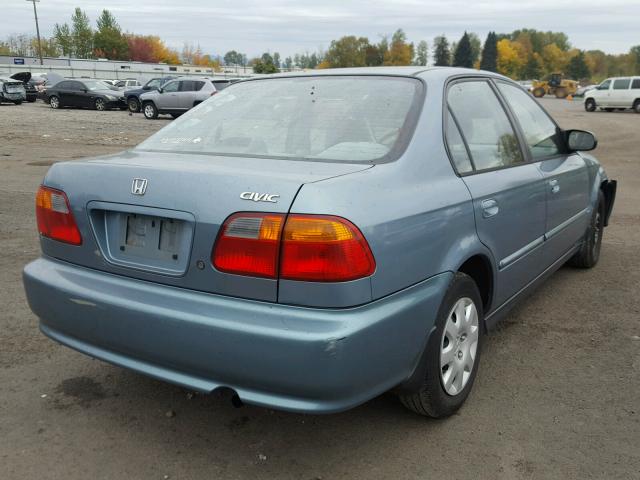 2HGEJ6614YH557511 - 2000 HONDA CIVIC BASE GREEN photo 4