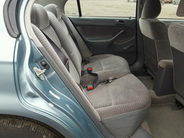 2HGEJ6614YH557511 - 2000 HONDA CIVIC BASE GREEN photo 6