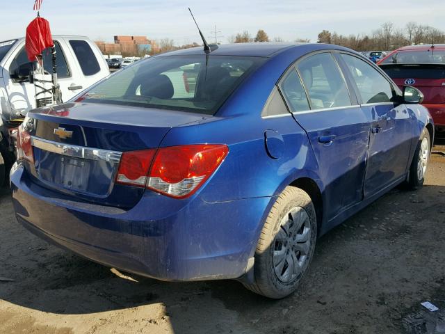 1G1PC5SH8C7183450 - 2012 CHEVROLET CRUZE LS BLUE photo 4