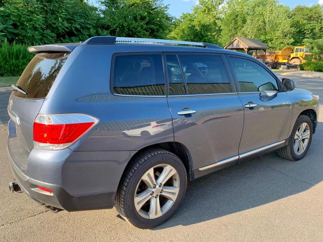 5TDYK3EH7DS099075 - 2013 TOYOTA HIGHLANDER BLUE photo 3