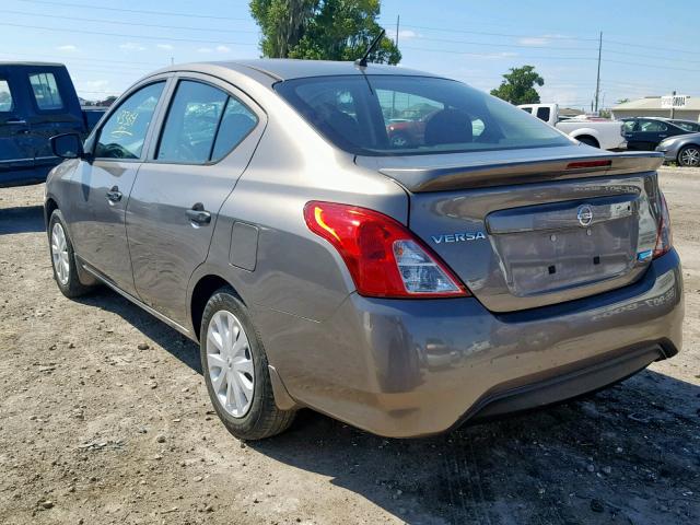 3N1CN7AP1GL838847 - 2016 NISSAN VERSA S CHARCOAL photo 3