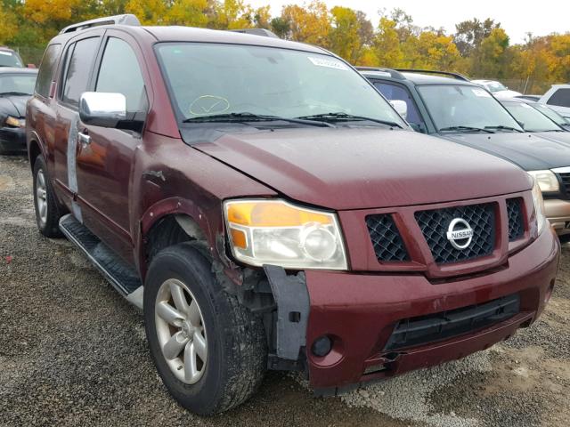 5N1BA0ND7AN604632 - 2010 NISSAN ARMADA SE BURGUNDY photo 1